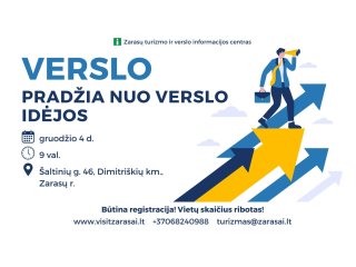 Gruodžio 4 d. rengiami mokymai „Verslo pradžia nuo verslo idėjos“