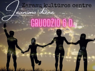 Gruodžio 6 d. kviečiame jaunuolius dalyvauti jaunimo metų uždarymo renginyje Zarasų rajono...