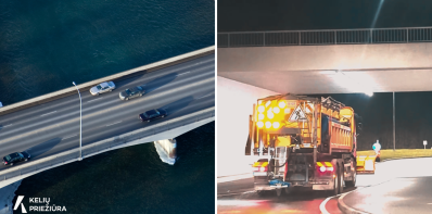 Kelininkai primena – žiemos metu ypač pavojinga ant tiltų ir viadukų