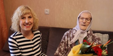 Zarasų rajono savivaldybės merė pasveikino šimtametę Agafiją Tarasovą