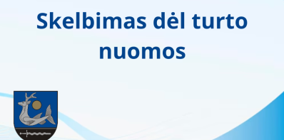 Skelbimas dėl turto nuomos
