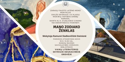 Zodiako ženklai: meninė dedikacija Čiurlioniui