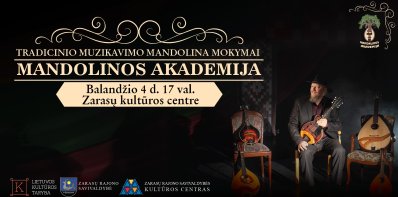 Tradicinio muzikavimo mandolina mokymai