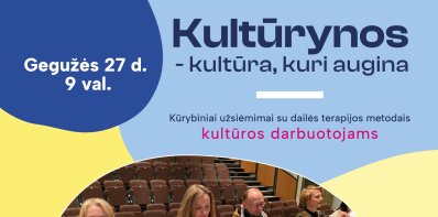 Kviečiame kultūros darbuotojus, mokytojus į motyvacinį seminarą