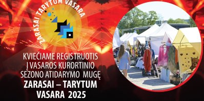 Kviečiame registruotis į vasaros kurortinio sezono atidarymo „Zarasai – tarytum vasara“ mugę