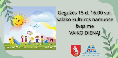 Kviečiame švęsti VAIKO DIENĄ!