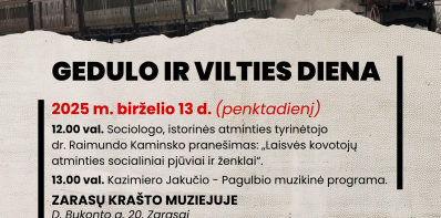 Gedulo ir vilties dienos minėjimas