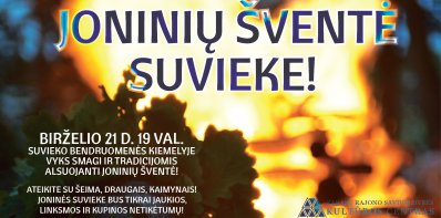 Kviečiame į Joninių šventę Suvieke!