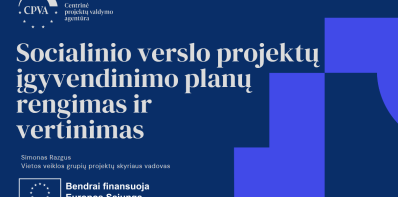 Informacija socialinio verslo pareiškėjams