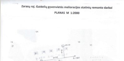 Informacija dėl numatomų melioracijos statinių remonto darbų