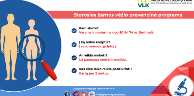 Ankstyva diagnostika – raktas į išgijimą nuo storosios žarnos vėžio!