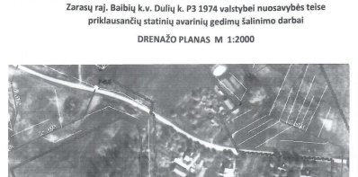 Informacija dėl numatomų melioracijos statinių remonto darbų
