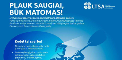 Plauk saugiai, būk matomas!