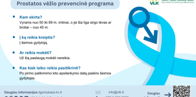 Prostatos vėžio prevencinė programa – sveiko gyvenimo garantas