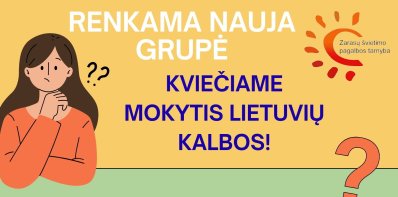 Kviečiame mokytis lietuvių kalbos