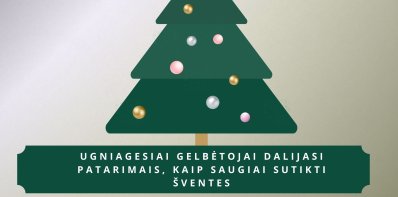 Ugniagesiai gelbėtojai dalijasi patarimais, kaip saugiai sutikti šventes