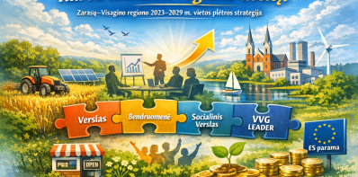 Kartu kuriame regiono ateitį: Zarasų–Visagino regiono 2023–2029 m. vietos plėtros strategijos...