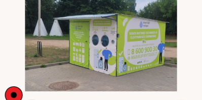 Primename, kad Zarasų rajone įrengti trys žalieji nameliai, skirti senos elektronikos surinkimui