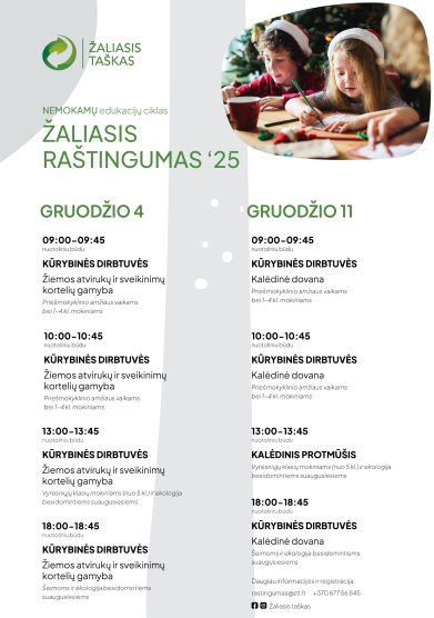 Mokymų naujienos