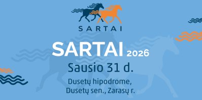 Legendinės žirgų lenktynės „Sartai 2026“ sugrįžta į Dusetas: azartas ant hipodromo ledo ir...