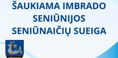 Šaukiama Imbrado seniūnijos seniūnaičių sueiga