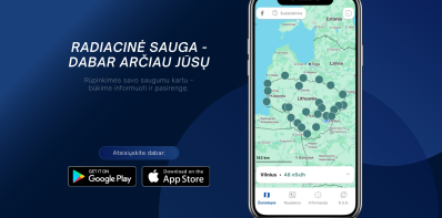 Radiacinės saugos centras pristato mobiliąją programėlę