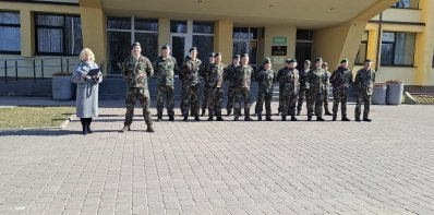 Lietuvos narystės NATO 22-osios metinės Zarasuose paminėtos iškilminga vėliavos pakėlimo ceremonija