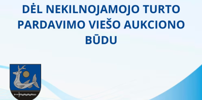 Dėl nekilnojamojo turto pardavimo viešo aukciono būdu