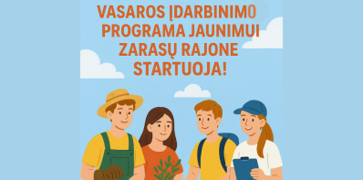 Skelbiamas papildomas kvietimas darbdaviams dalyvauti programoje „Jaunimo verslumo ugdymo ir...