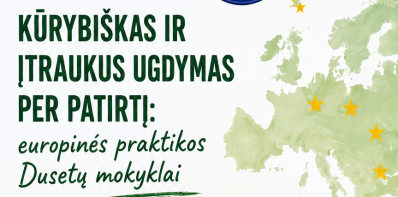 Zarasų r. Dusetų Kazimiero Būgos gimnazijai skirtas Erasmus+ projekto finansavimas