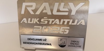 „Rally Aukštaitija 2026“ organizatorių padėka Savivaldybei