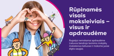 „Lietuvos draudimas“ rugsėjį vėl apdraus visus Zarasų rajono moksleivius, vyks saugaus elgesio...