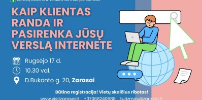 Kviečiame zarasiškius – kuriančius verslą ir tik svarstančius apie savo verslo idėją! 