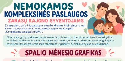 Nemokamos kompleksinės paslaugos Zarasų rajono gyventojams