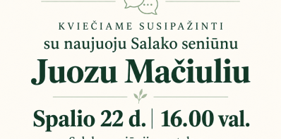 Salako seniūno pareigas pradeda eiti Juozas Mačiulis